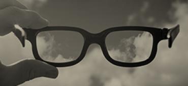 Glasses with clouds